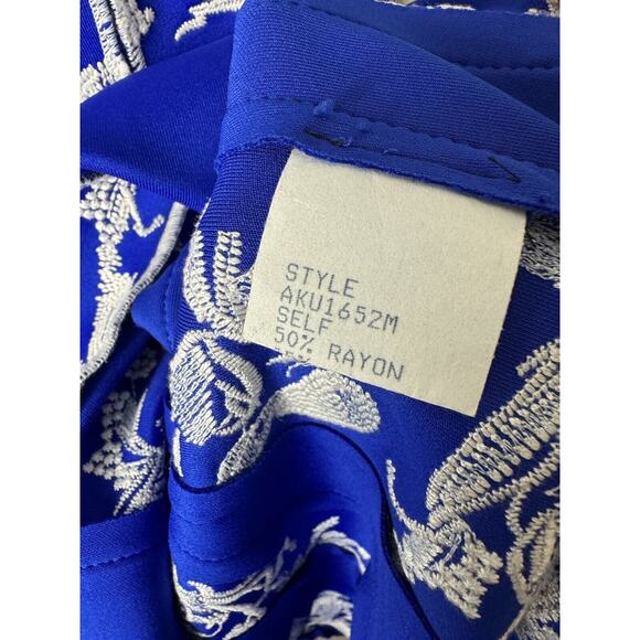 Tadashi Shoji Floral Embroidered‎ Neoprene Mini Fit & Flare Dress Size S - Picture 5 of 7